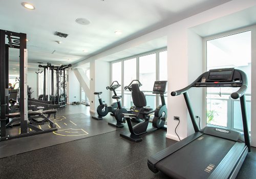 the cliff gym room